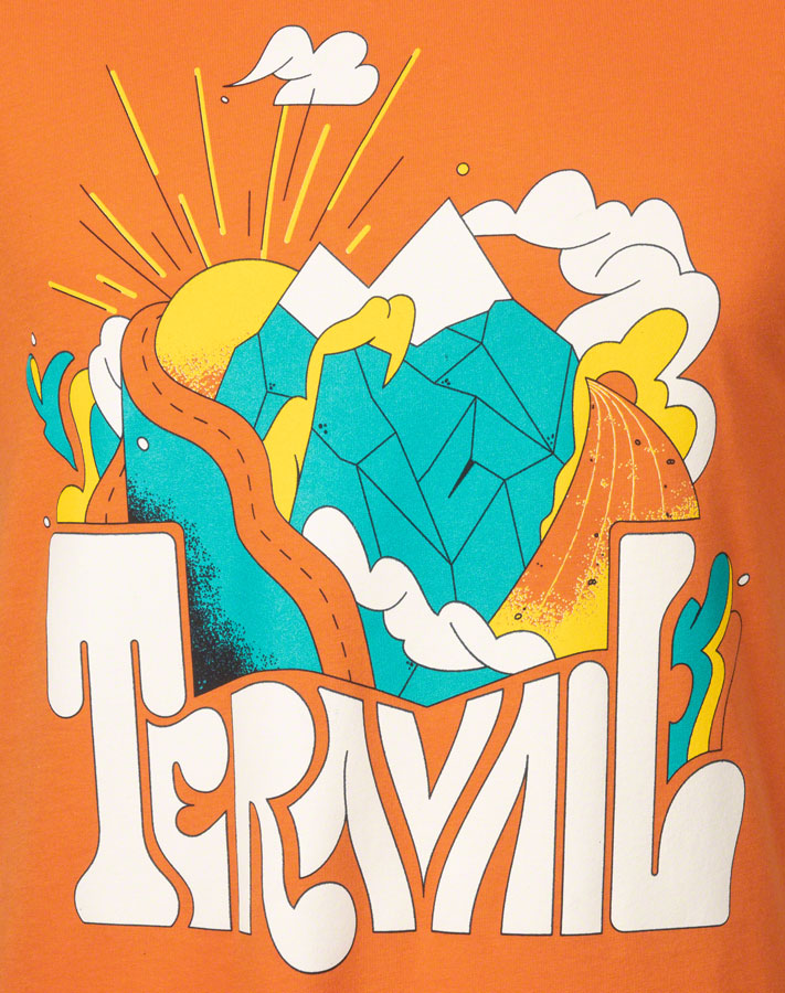 Teravail Daydreamer T-shirt - Burnt Orange/Yellow/Emerald/Cream Medium