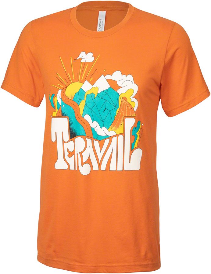 Teravail Daydreamer T-shirt - Burnt Orange/Yellow/Emerald/Cream Medium