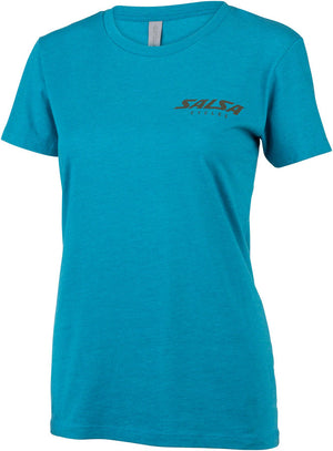 Salsa Lone Pine Womens T-Shirt - Teal Small