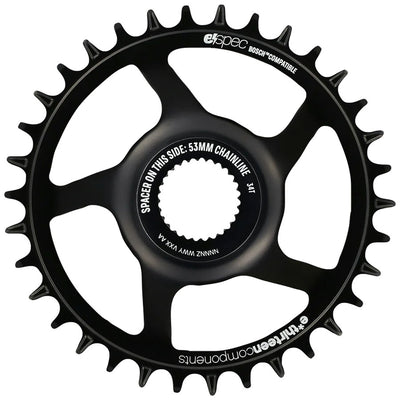 e*thirteen Helix Race e*spec  Chainring 36T Bosch Gen4 Direct Mount 13mm Offset Shimano/SRAM 11/12s Compatible BLK