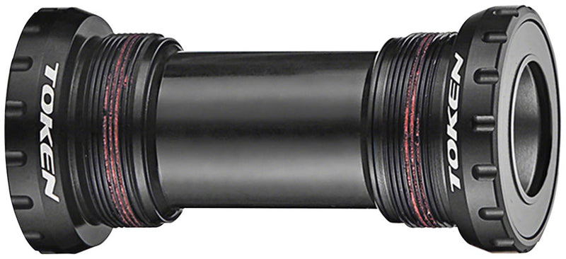 Token TK878 Threaded Bottom Bracket - English Shimano HollowTech II Black