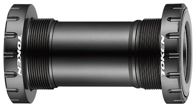 Token BB386BSA Threaded Bottom Bracket - English BB386 Black