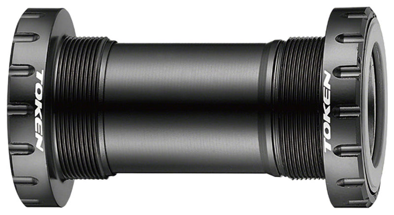 Token BB392BSA Threaded Bottom Bracket - English BB386/BB392 Black
