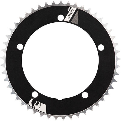 FSA NS Track Chainring 1x 54T Tooth Count 144BCD 5-Bolt Pattern 1/8" Chain Width – BLK