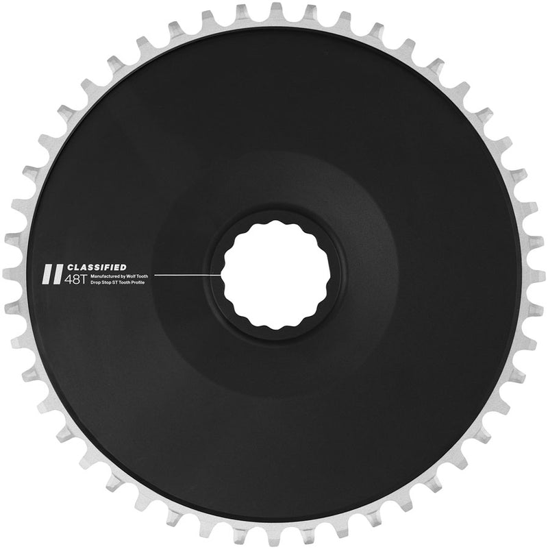 Classified Aero Chainring - 48t DropStop ST HG+ KMC 12-Speed Chains BLK