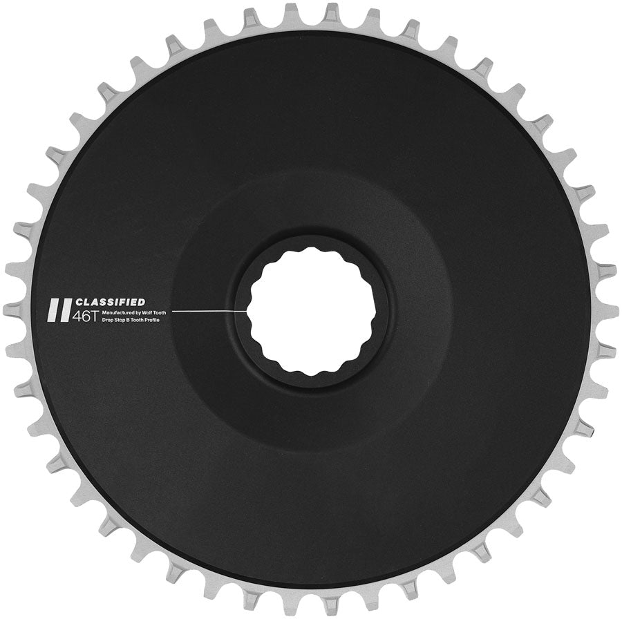 Classified Aero Chainring - 46t DropStop B for 11-Speed Chains Black