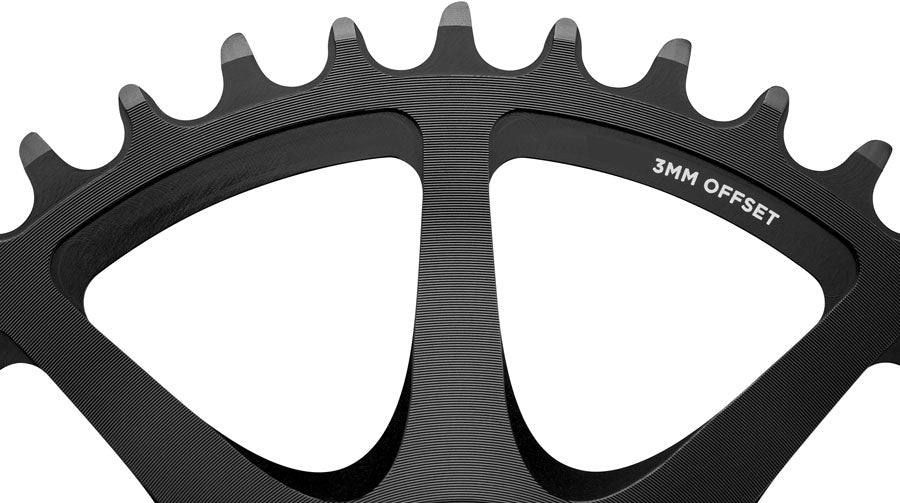Cane Creek Direct Mount Chainring - 38t 8-Bolt Direct Mount 3mm Offset Black