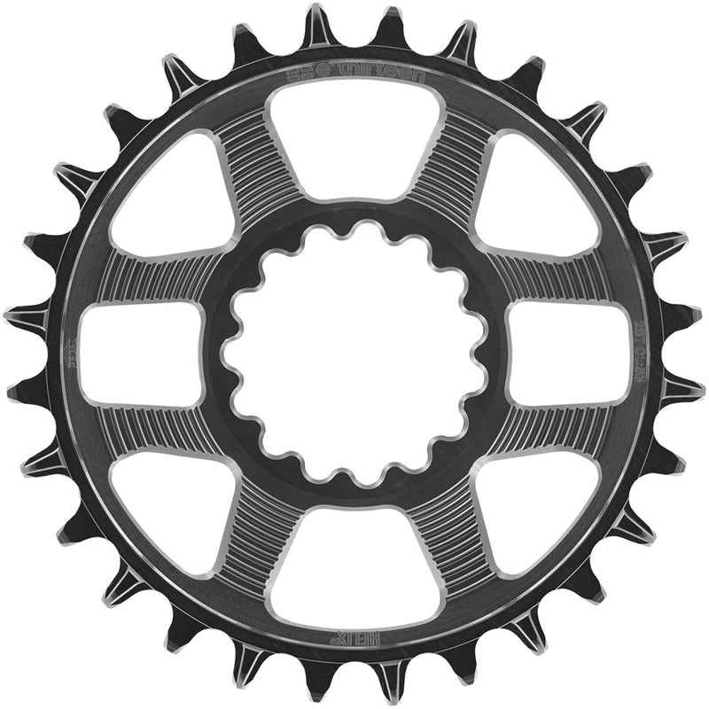 e*thirteen Helix R Chainring - 28t 11/12-Speed 52/55mm Flip Flop CL 3.5mm Offset e*thirteen DM BLK