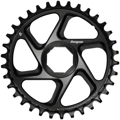 Hope Spiderless Chainring -  34T R22  Ebike  Brose  Black