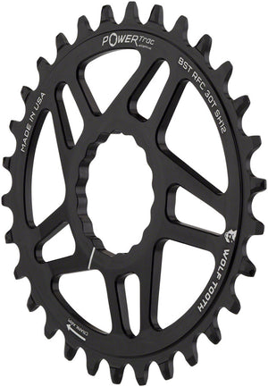 Wolf Tooth Elliptical Direct Mount Chainring - 34t RaceFace CINCH Boost Drop-Stop ST Shimano 12 Speed HG+ BLK