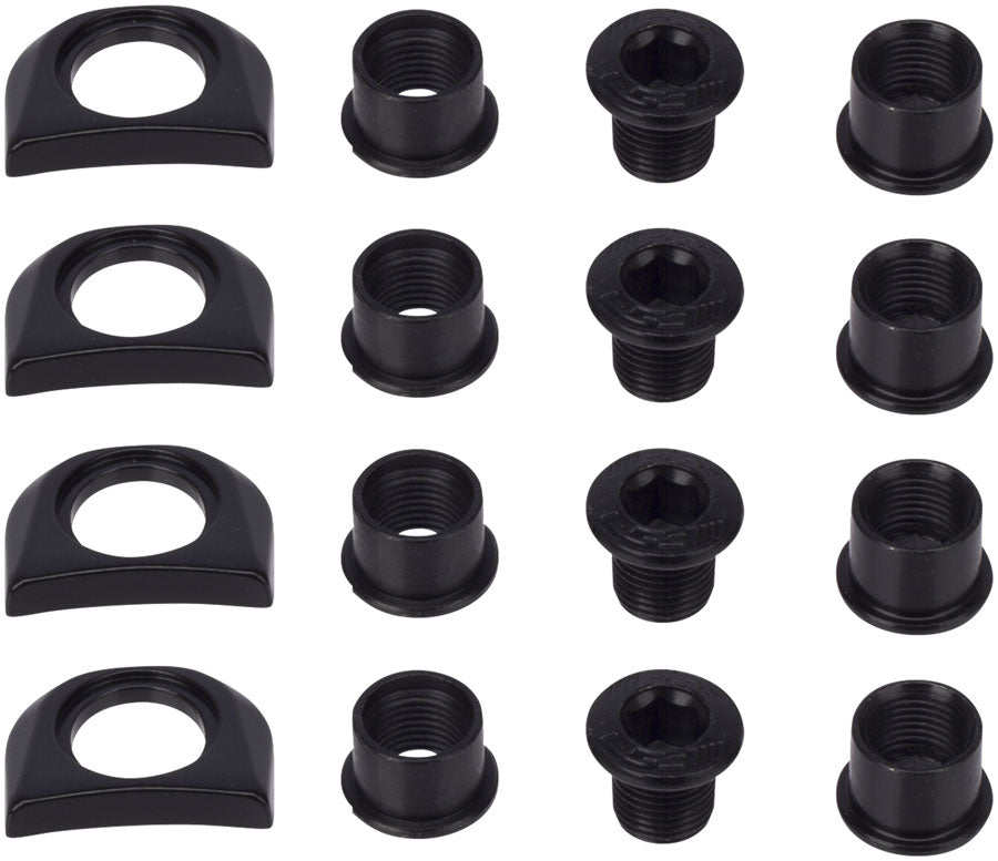 FSA Chainring Bolt Tab Cover for Carbon Cranks 4mm - Silver