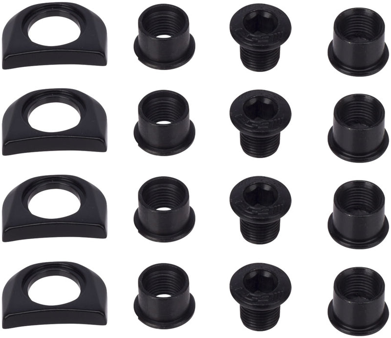 FSA Chainring Bolt Tab Cover for Carbon Cranks 4mm - Silver