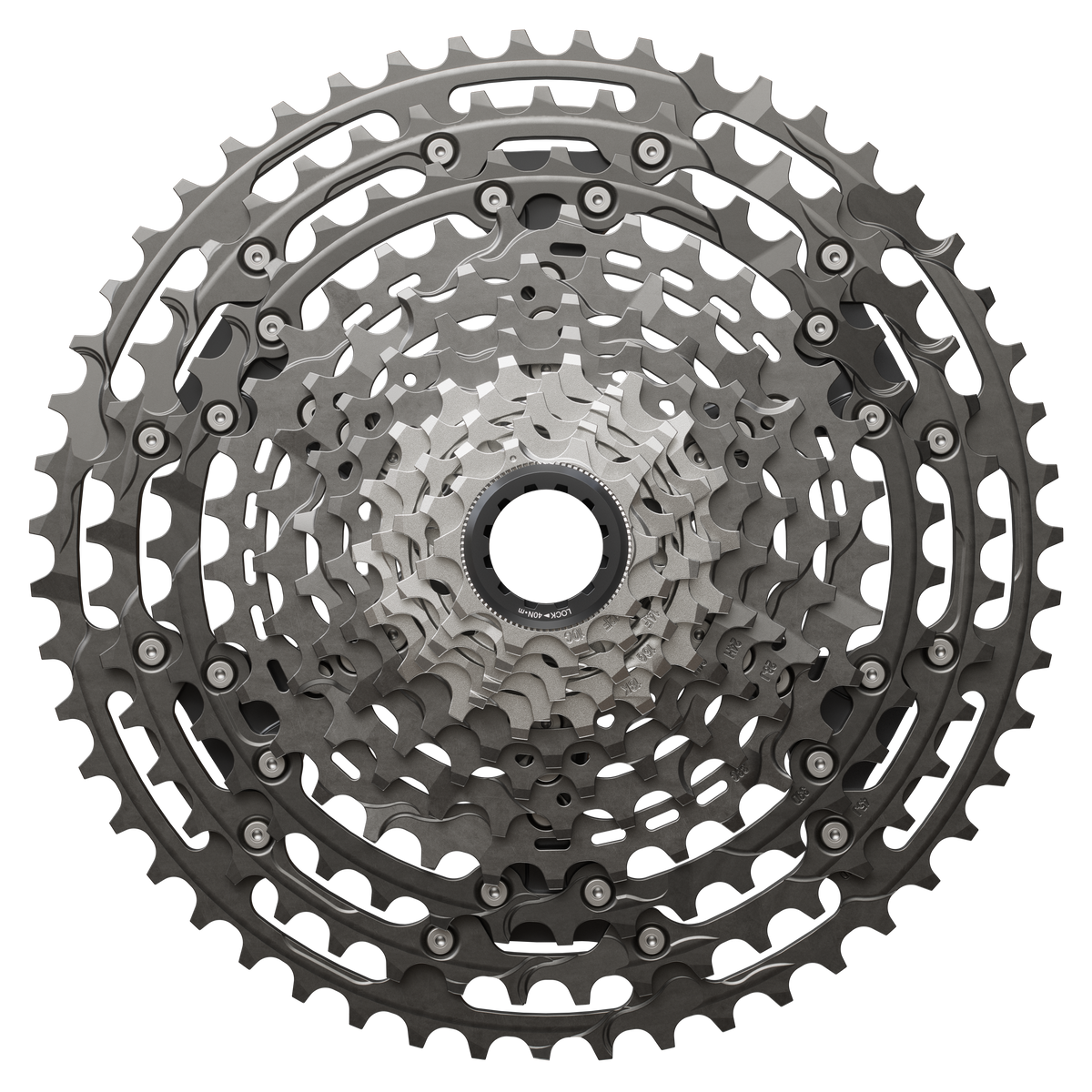 Shimano XTR CS-M9200-12 Cassette - 12-Speed 10-51t Hyperglide+ Micro Spline Gray