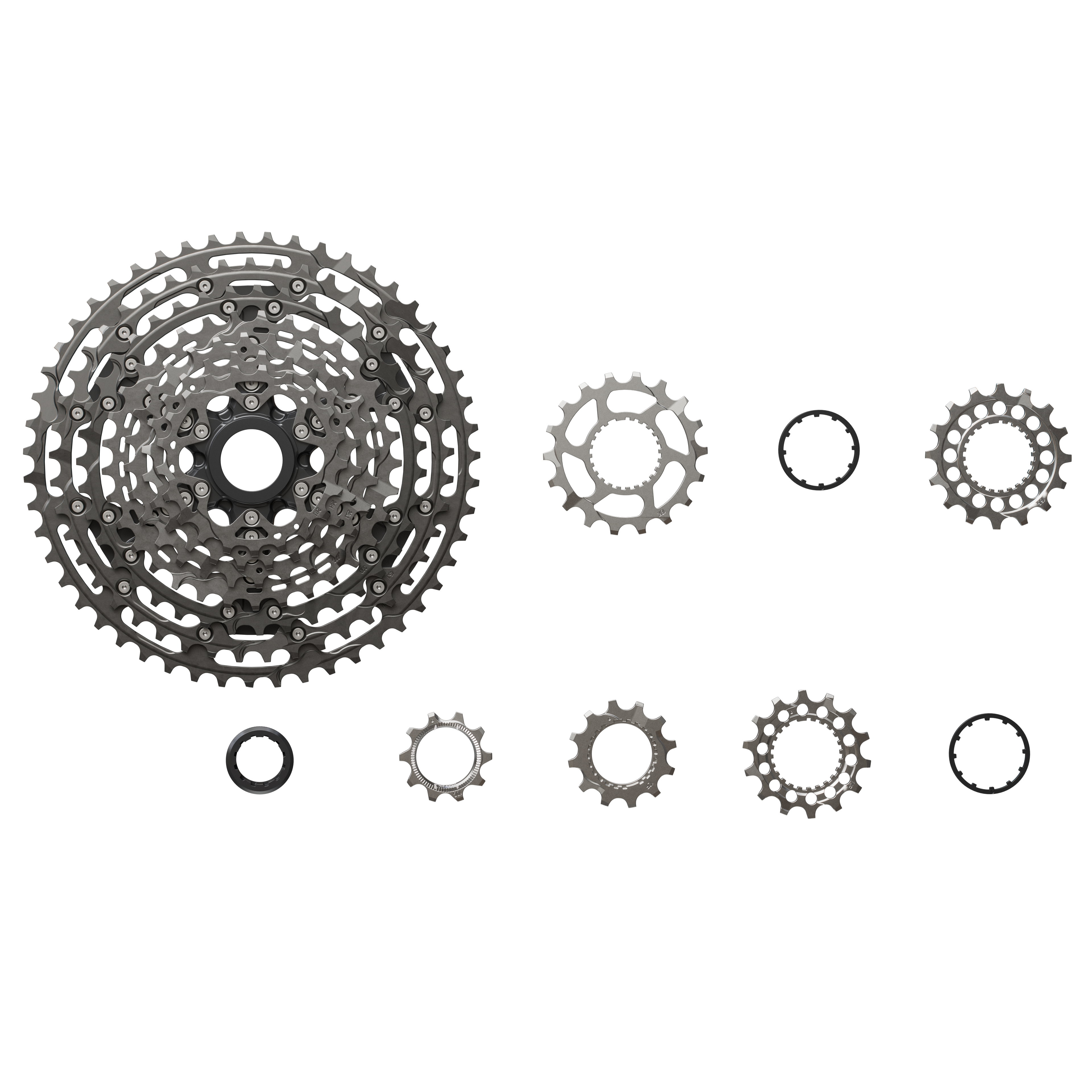 Shimano XTR CS-M9200-12 Cassette - 12-Speed 10-51t Hyperglide+ Micro Spline Gray