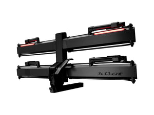 Piston Pro X Hitch Bike Rack - 2-Bike 2" Receiver LED Lights 4-Pin Plug Kashima Coat Galaxy Gray