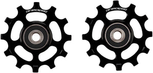CeramicSpeed Pulley Wheels for SRAM AXS Road 12-Speed - 12 Tooth Alloy Black