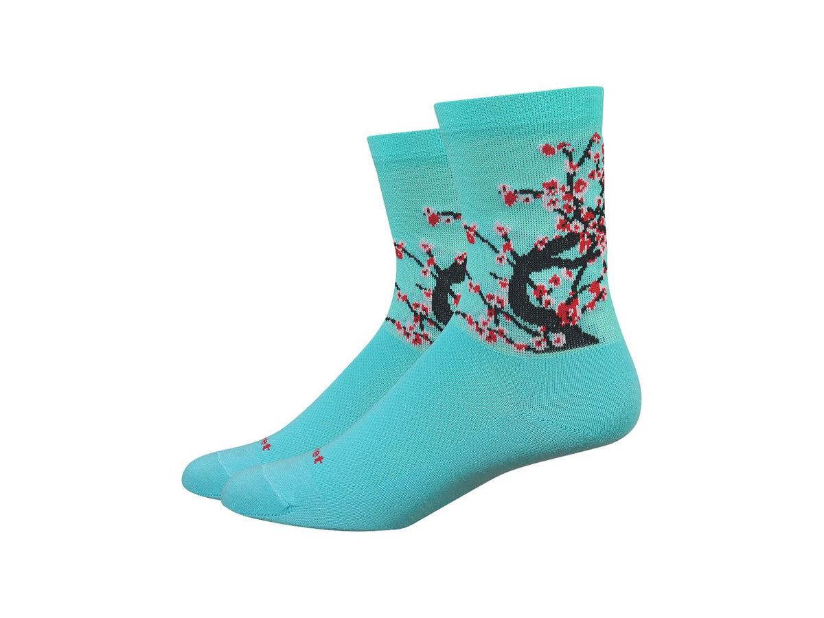 DeFeet Aireator 4" Socks Neptune/Black/Red M