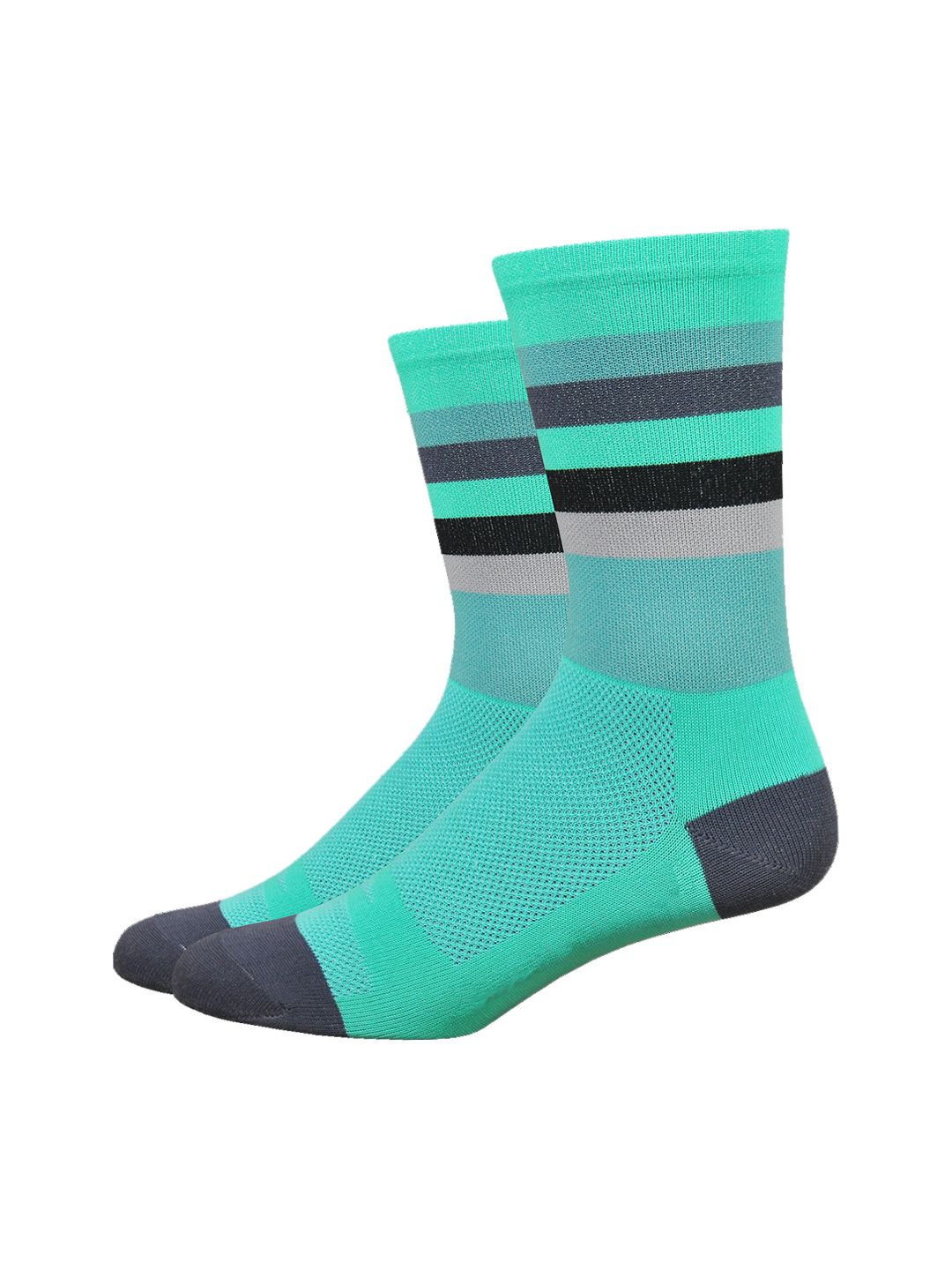 DeFeet Aireator 6" Socks Maverick Celeste/Graphite XL Pair