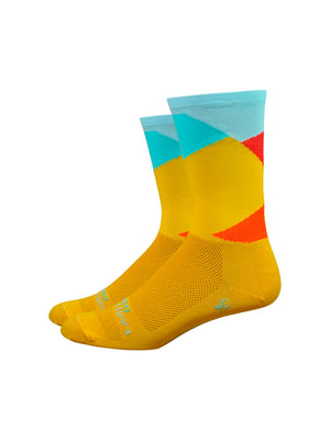 Sock DeFeet Ornot Intersection 6 X-Large Bright Gold