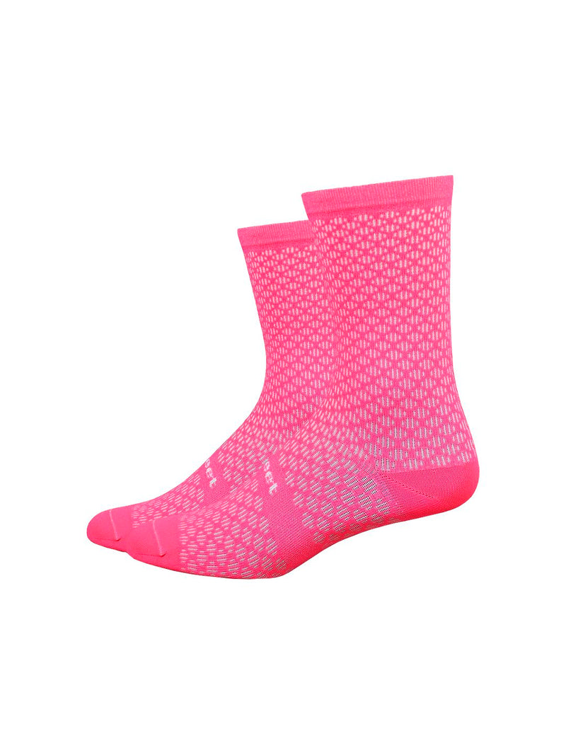 DeFeet Evo 6" Mont Ventoux Socks Flamingo Pink XL