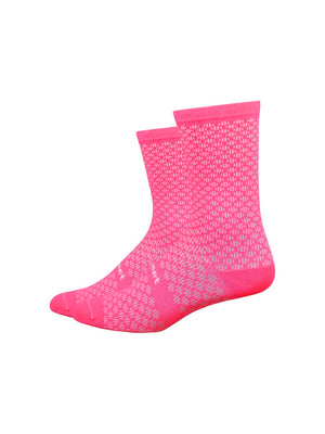 Sock DeFeet Evo Mont Ventoux 6 Medium Visibility Pink