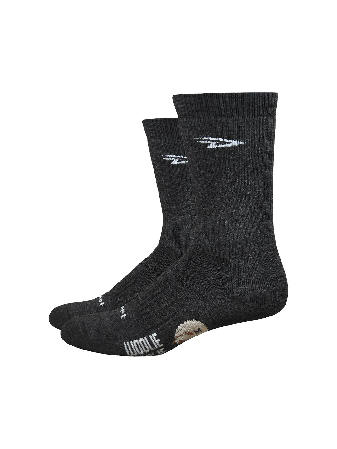 DeFeet Woolie Boolie 6" D-Logo Socks 12 Charcoal