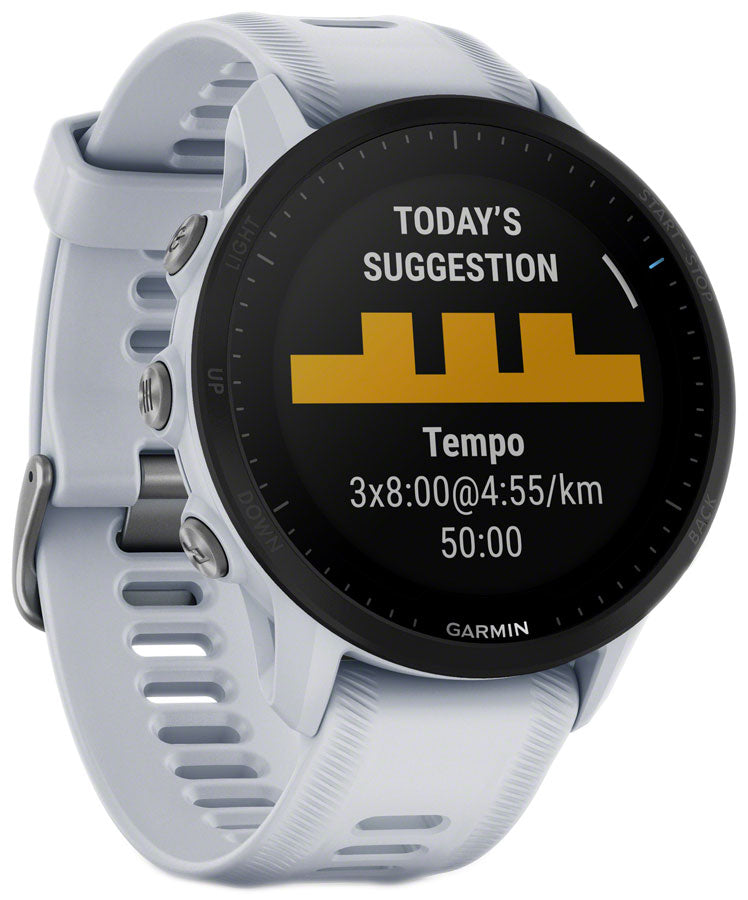 Garmin Forerunner 955 Watch Watch Color: Whitestone Wristband: Whitestone - Silicone