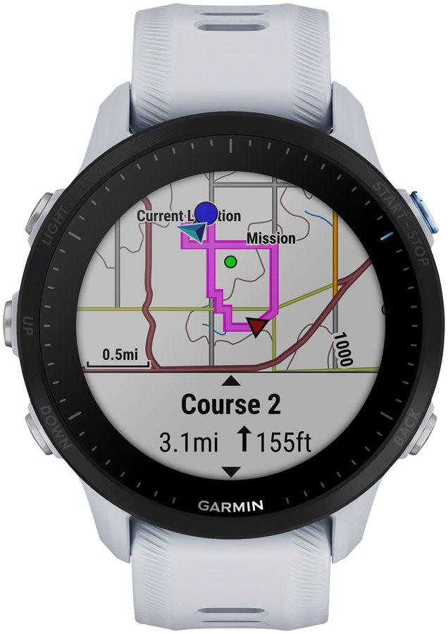 Garmin Forerunner 955 Watch Watch Color: Whitestone Wristband: Whitestone - Silicone