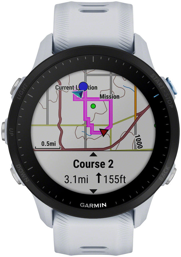 Garmin Forerunner 955 GPS Smartwatch - 45.6mm Whitestone