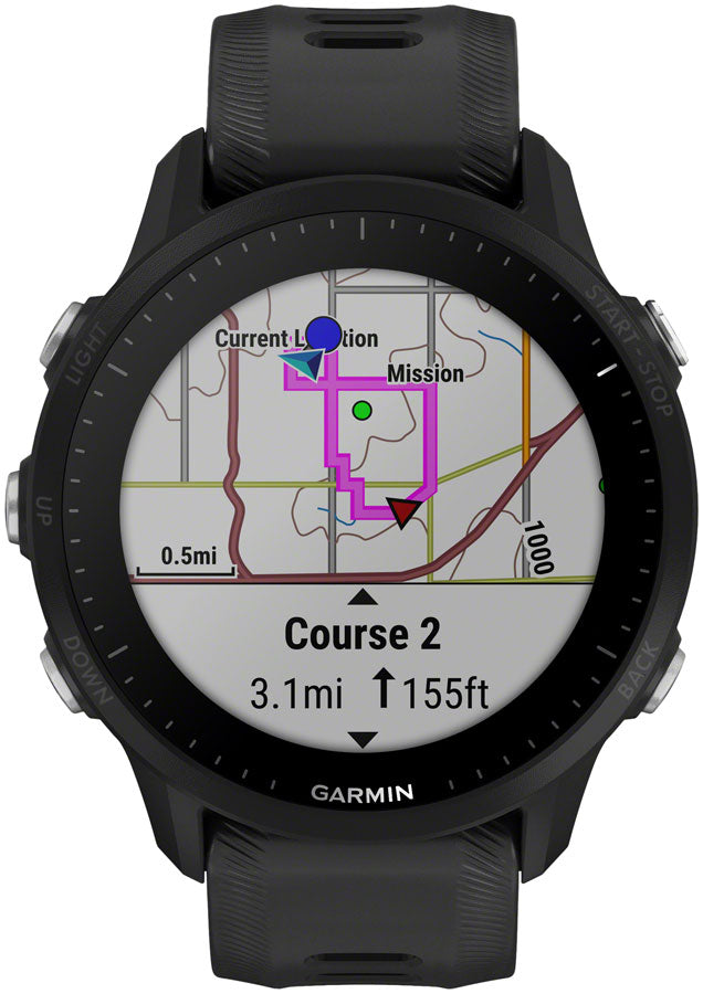 Garmin Forerunner 955 GPS Smartwatch - 45.6mm Black