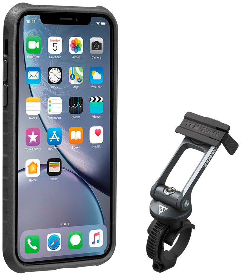 Topeak Ridecase with Mount - Fits iPhone XR Black/Gray
