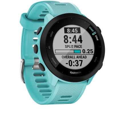 Garmin Forerunner 55 Watch Watch Color: Aqua Wristband: Aqua - Silicone
