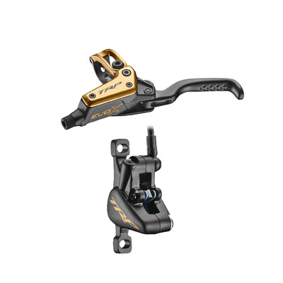 TRP EVO X HD-M9020 Disc Brake Lever - Right/Front Rear 1900mm Hose Post Mount 2-Piston Gold