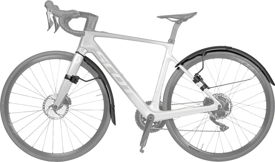 Topeak Tetrafender R1 / R2 Fender Set - Fits Up To 650/700 x 32 Road Tire BLK