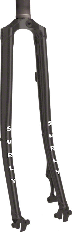 Surly Straggler Fork - 700c QRx100mm 1-1/8" Straight Steerer 400mm Axle To Crown Steel BLK