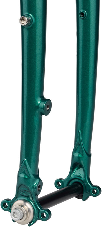 Surly Straggler Thru-Axle Fork - 650b 390mm 1-1/8" Straight Steerer Steel Subtropic Algae