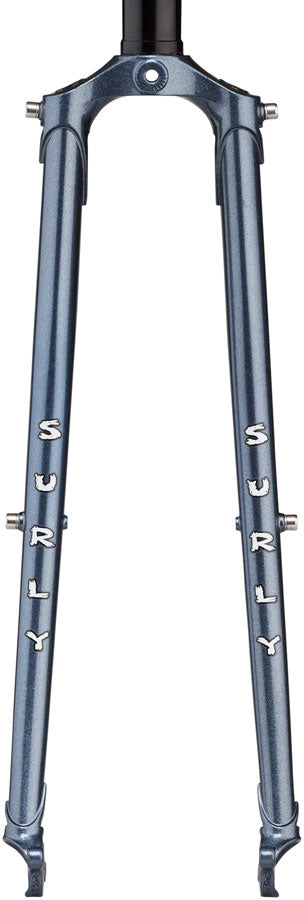 Surly Straggler Fork - 700c QRx100mm 1-1/8" Straight Steerer 400mm Axle To Crown Steel Cold Steel Blue