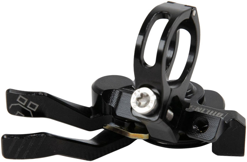 Ohlins Suspension Fork Rear Shock Remote Lever - For RXC34 Forks TXC Shocks 3-position Matchmaker Compatible BLK