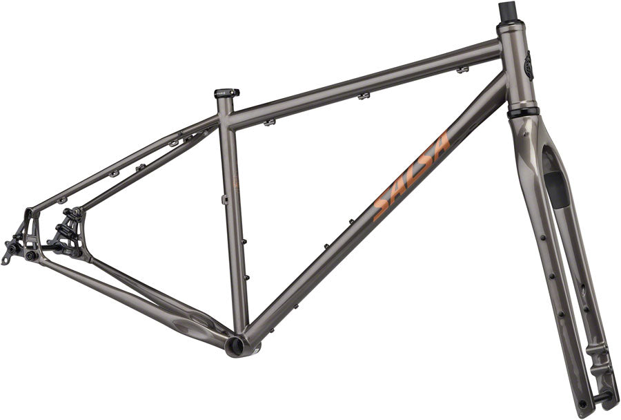 Salsa Fargo Frameset - 29" Steel Graphite Medium