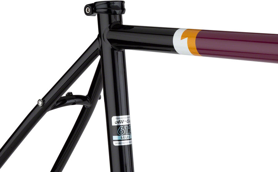 All-City Gorilla Monsoon Frameset - 650b Steel Charred Berry 49cm
