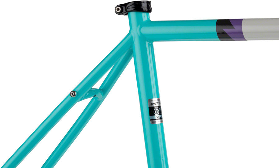 All-City Gorilla Monsoon Frameset - 650b Steel Aqua Seafoam 46cm