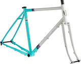 All-City Gorilla Monsoon Frameset - 650b Steel Aqua Seafoam 43cm