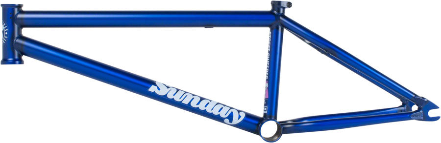 Sunday Street Sweeper BMX Frame - 20.75" TT Matte Translucent Blue