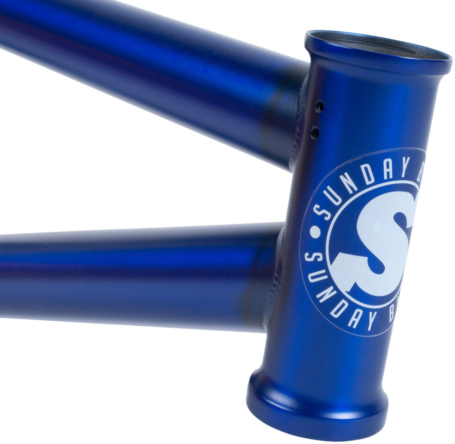 Sunday Street Sweeper BMX Frame - 20.75" TT Matte Translucent Blue