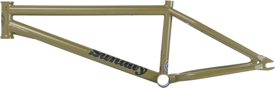 Sunday Soundwave V3 BMX Frame - 20.75" TT Matte Army Green