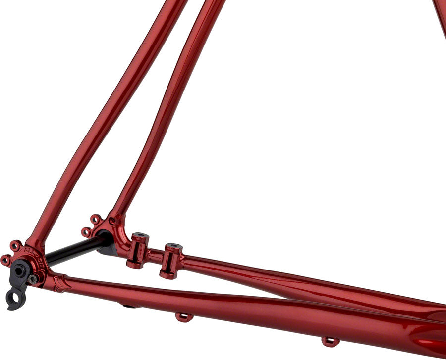 All-City Cosmic Stallion Frameset - 700c Steel Currant and Cream 55cm