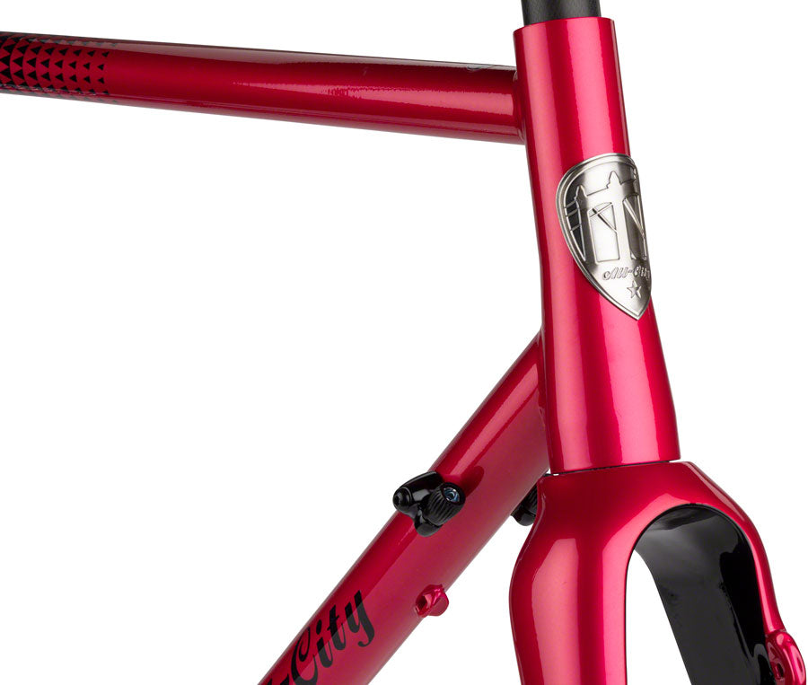 All-City Zig Zag Frameset - 700c Steel Sour Cherry Seltzer 55cm