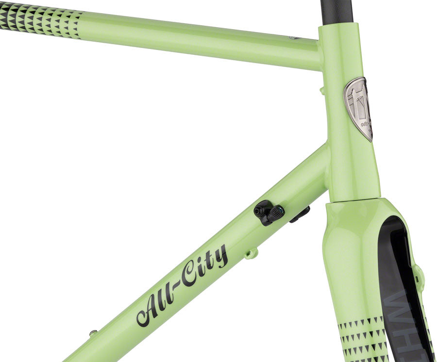 All-City Zig Zag Frameset - 700c Steel Honeydew Bling 61cm