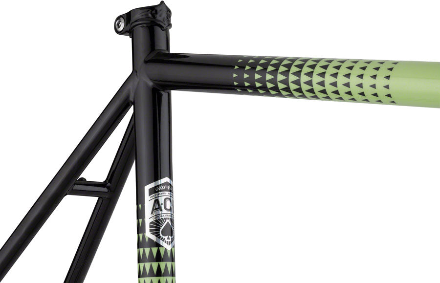 All-City Zig Zag Frameset - 700c Steel Honeydew Bling 58cm