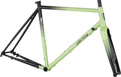 All-City Zig Zag Frameset - 700c Steel Honeydew Bling 46cm